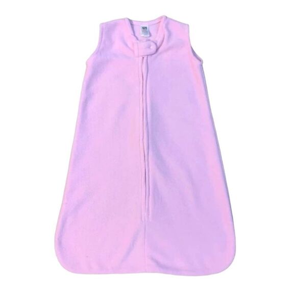 Hudson Baby Girl Pink Fleece Sleep Sack Size Small 0-6 Months 10-18 pounds - Picture 1 of 3